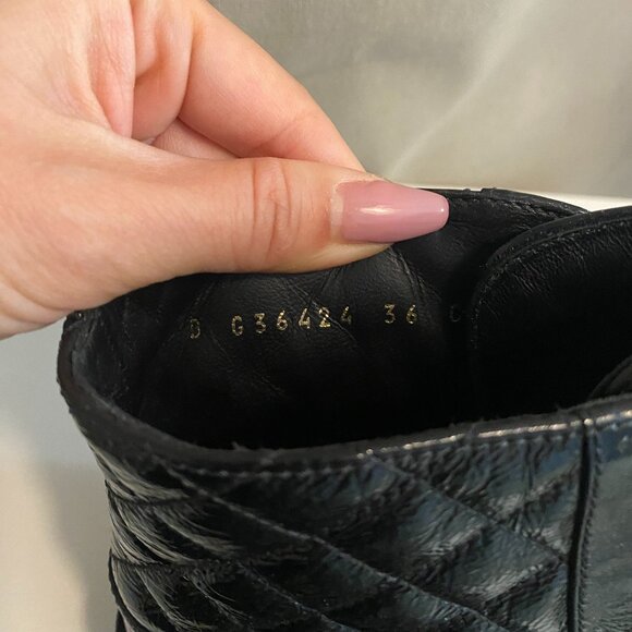 CHANEL Authentic CC logo Boots black 36 - Picture 5 of 12